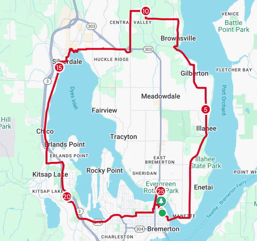 Bremeton Marathon Map